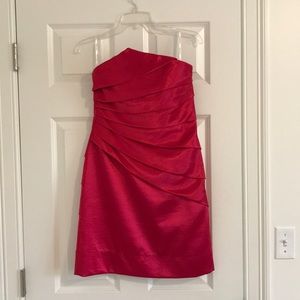 Strapless cocktail dress
